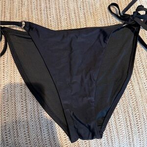 Black Bikini Bottom  and top with Side Ties
